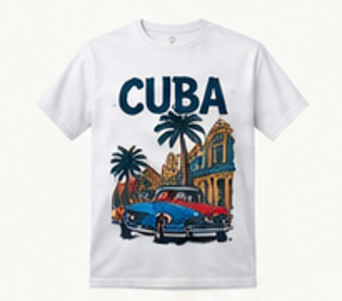 Cuba solidarity shirt concept mockup