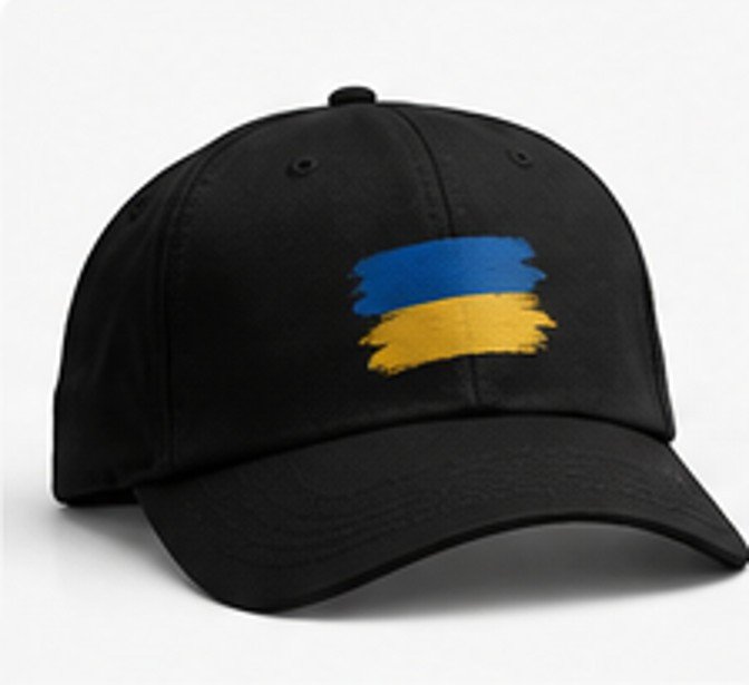 Ukraine flag cap